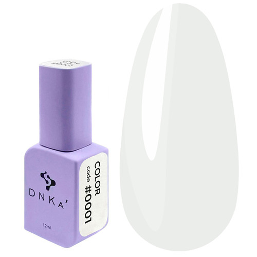 Lakier hybrydowy DNKa 0001 mleczny 12 ml (GPDC0001) - Фото №1