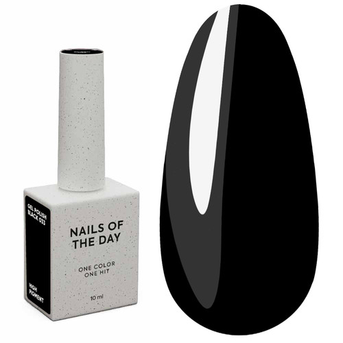 Lakier hybrydowy NAILSOFTHEDAY Let's special czarny, 10 ml - Фото №1