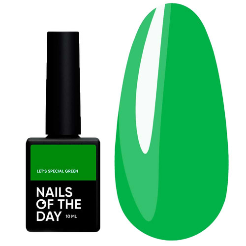 Lakier hybrydowy NAILSOFTHEDAY Let's special green, 10 ml - Фото №1