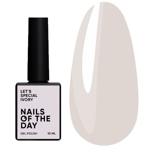 Lakier hybrydowy NAILSOFTHEDAY Let's special ivory, 10 ml - Фото №1