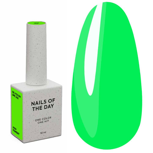 Lakier hybrydowy NAILSOFTHEDAY Let's special lime, 10 ml - Фото №1