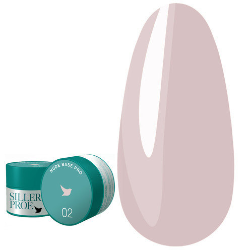 Baza hybrydowa Siller Nude Pro kolorówa №2 jasny liliowy 30 ml (u0000008742) - Фото №1