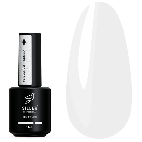 Siller Bottle Gel №001 milky white 15 ml