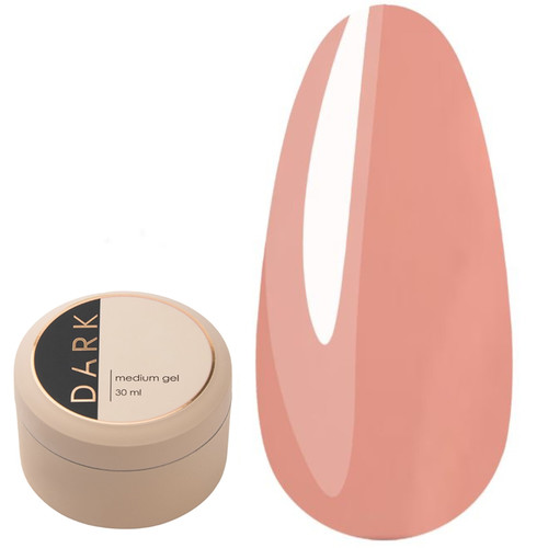 Гель для наращивания DARK Medium Gel №07 розовый 30 мл - Фото №1