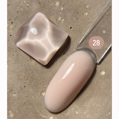 Żel budujący DARK Medium Gel №28 beżowy 30 ml - Фото №3
