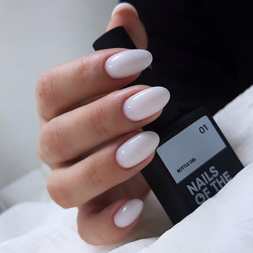 Żel przedłużający NAILSOFTHEDAYBottle gel 01 biały, 10 ml - Фото №4