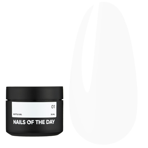 Гель NAILSOFTHEDAY Bottle gel 01 белый, 30 мл