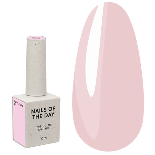 Żel przedłużający NAILSOFTHEDAYBottle gel 02 różowy, 10 ml - Фото №1