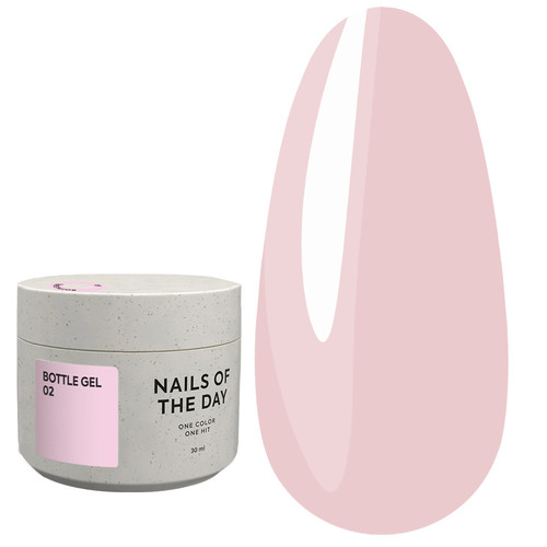 Żel przedłużający NAILSOFTHEDAYBottle gel 02 różowy, 30 ml - Фото №1
