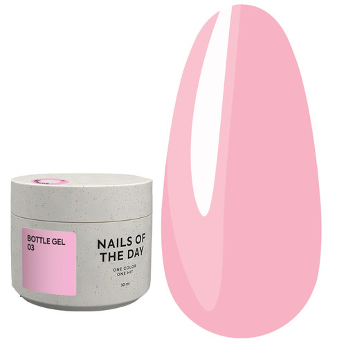 Żel przedłużający NAILSOFTHEDAYBottle gel 03 różowy, 30 ml - Фото №1