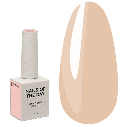 Żel przedłużający NAILSOFTHEDAYBottle gel 04 beżowy, 10 ml - Фото №1