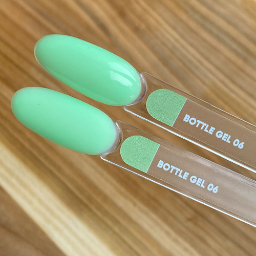 Żel przedłużający NAILSOFTHEDAYBottle gel 06 zielony, 10 ml - Фото №3