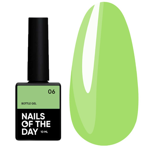 Гель NAILSOFTHEDAY Bottle gel 06 зеленый, 10 мл