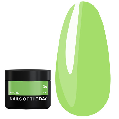 Гель NAILSOFTHEDAY Bottle gel 06 зеленый, 30 мл