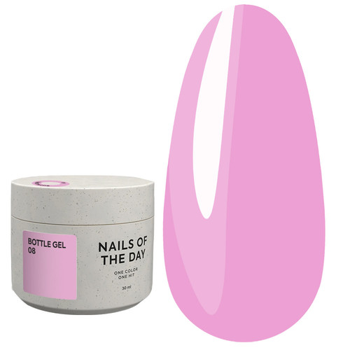 Żel przedłużający NAILSOFTHEDAYBottle gel 08 różowy, 30 ml - Фото №1