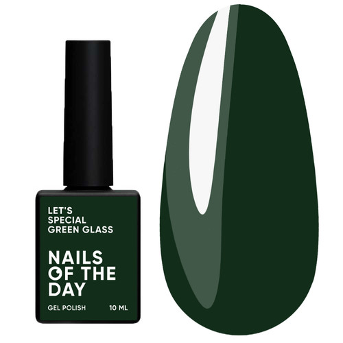 Lakier hybrydowy NAILSOFTHEDAY Let's special green glass, 10 ml - Фото №1