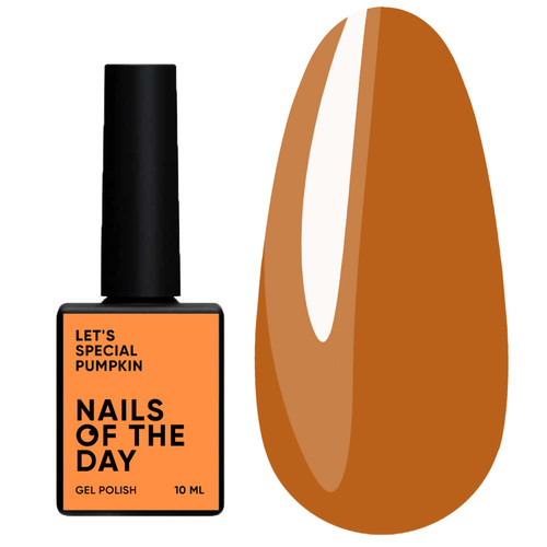 Lakier hybrydowy NAILSOFTHEDAY Let's special pumpkin, 10 ml - Фото №1