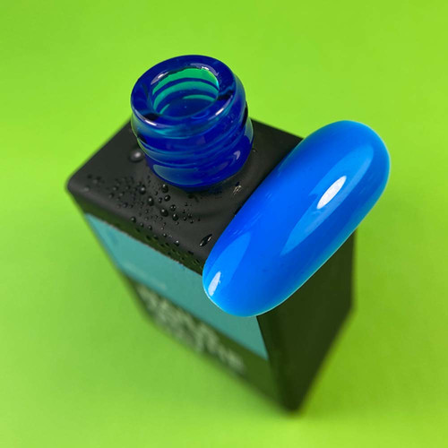 Top hybrydowy NAILSOFTHEDAY Neon top 04 niebieski, 10 ml - Фото №2