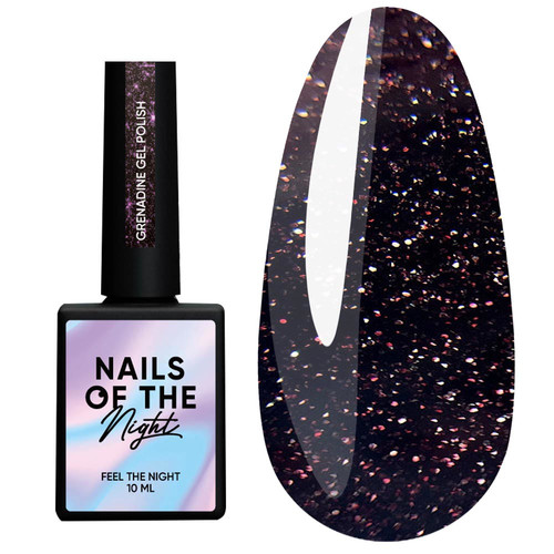 Lakier hybrydowy NAILSOFTHENIGHT Grenadine, 10 ml - Фото №1