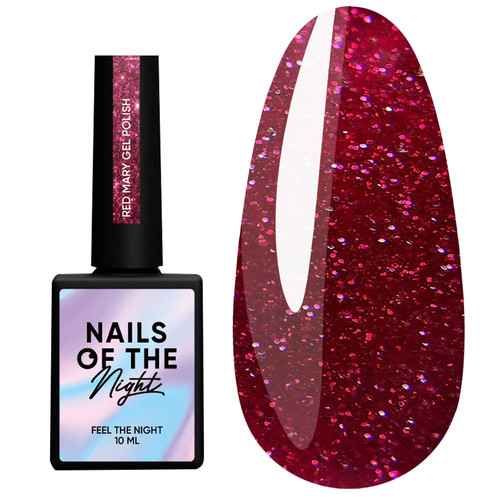 Lakier hybrydowy NAILSOFTHENIGHT Red Mary, 10 ml - Фото №1