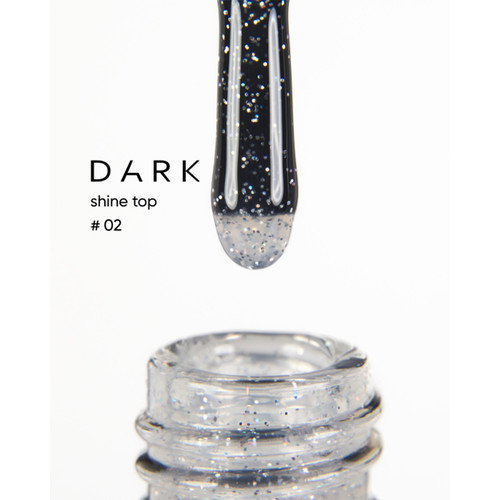Top hybrydowy Dark Shine Top 2 bez warstwy lepkiej 10 ml - Фото №2
