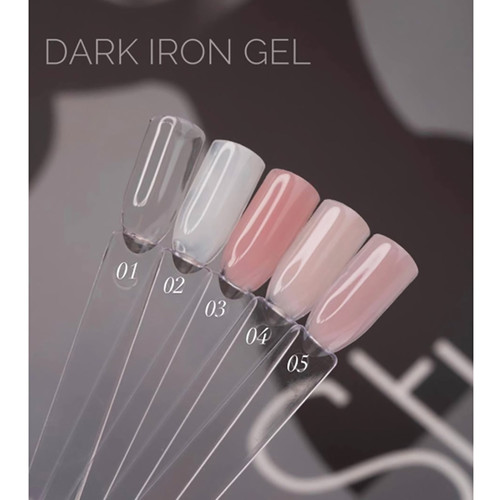 Gel for extensions Dark Iron gel №01 transparent 15 ml - Фото №2