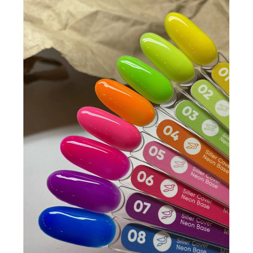 Base SILLER Neon №05 pink 8 ml (u0000010266) - Фото №4