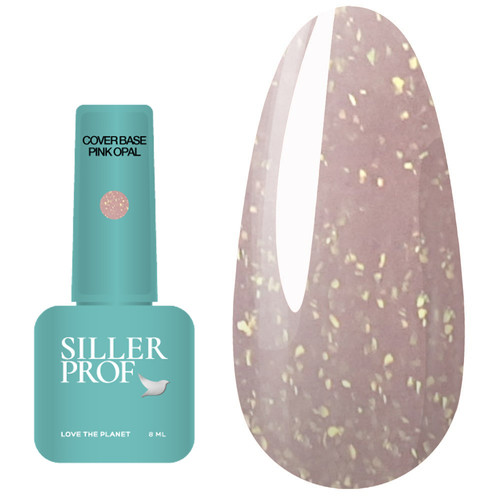 Base SILLER Cover Pink Opal pink with golden shimmer 8 ml (u0000006882) - Фото №1