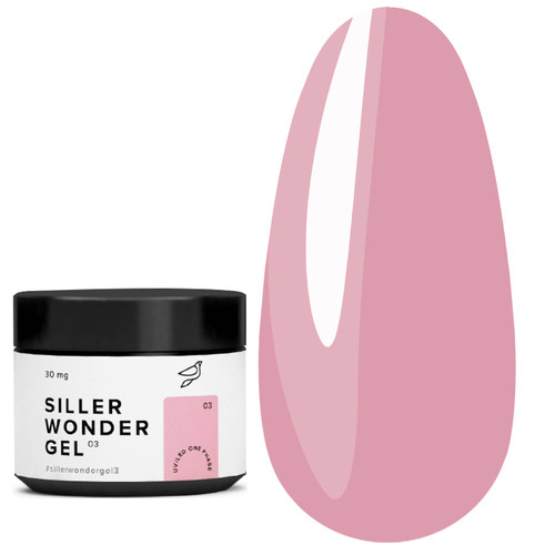 Żel budujący Siller UV/LED One Phase Wonder Gel № 3 różowy 30 ml (u0000008788) - Фото №1