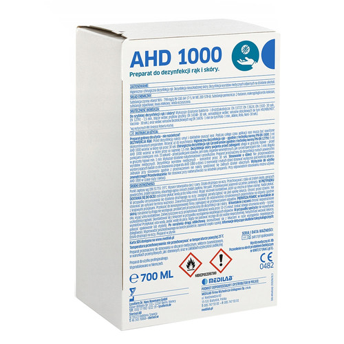 Środek dezynfekujący skórę MEDILAB AHD 1000 Sterisol 700 ml - Фото №1