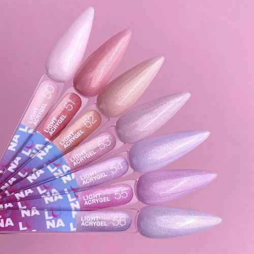 Acrygel LUNA Light №50 soft pink with shimmer 13 ml (249-2705-0543) - Фото №4