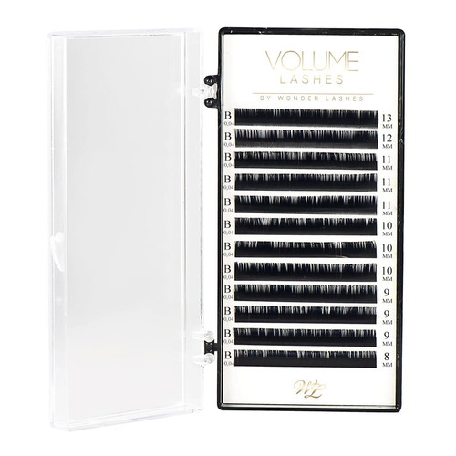 Rzęsy Wonder Lashes Volume metoda objętościowa na pasku B 0.04 8-13 mm - Фото №1