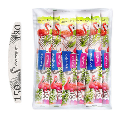 Nail file safe package Aba Group Crescent 150/180 STANDARD - FLAMING, 1 pс - Фото №3