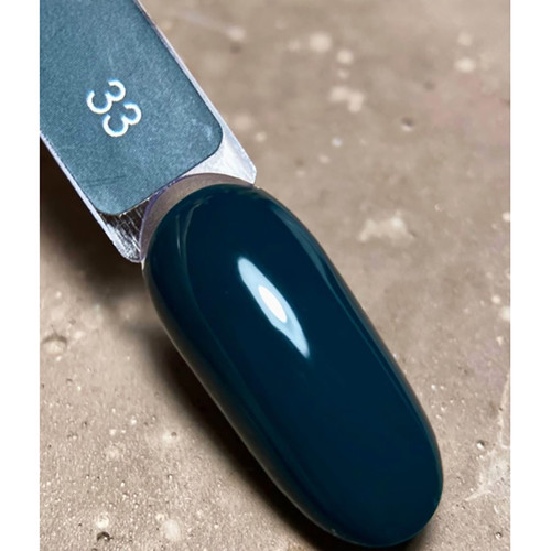 Lakier hybrydowy DARK New collection 33 ciemnoniebiesko-zielony 10 ml - Фото №4