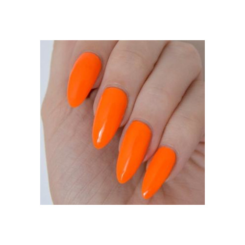 Neonowy manicure (pomarańczowe paznokcie)