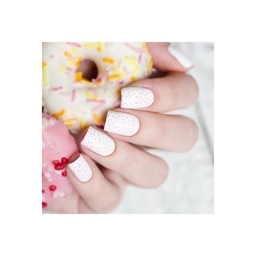 Summer manicure (White with design)