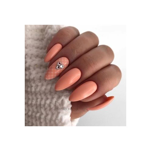 Summer manicure (delicate carrot color)