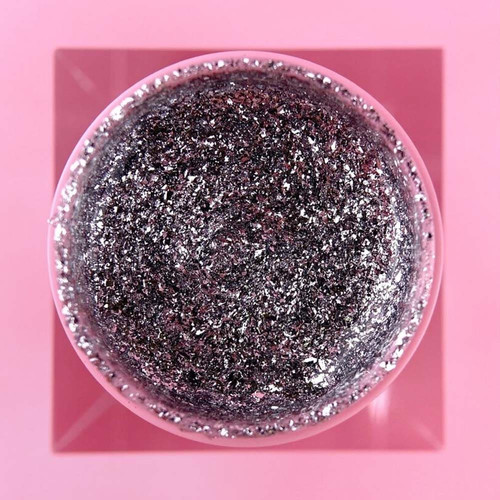 Brokat żelowy LUNA Platinum №01 do stylizacji srebrny z brokatem 5 ml (804-2935) - Фото №2