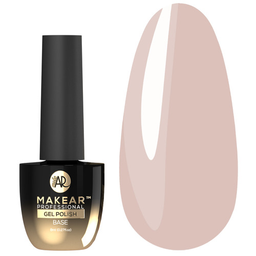 База для ногтей MAKEAR Nude Rubber Base NRB06 Smoky Beige 8 мл - Фото №1