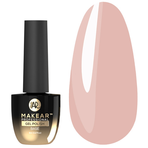 Baza hybrydowa MakeAR Nude Rubber Base NRB07 Warm Beige 8 ml - Фото №1