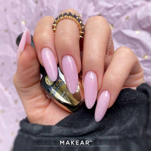 База для ногтей MAKEAR Sparkling Rubber Base SRB03 Andromeda 8 мл - Фото №3