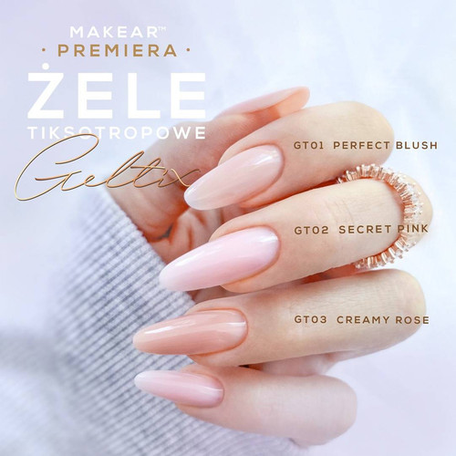 Żel przedłużający MakeAR Geltix GT01 Perfect Blush 15 ml - Фото №4