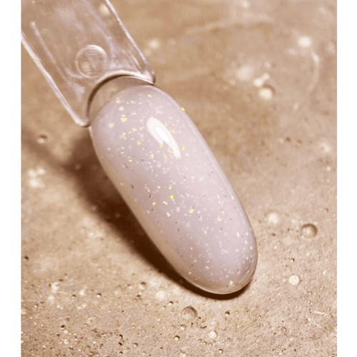 Гель для наращивания DARK Medium Potal Gel №05 розовый с золотой поталью 15 мл - Фото №3