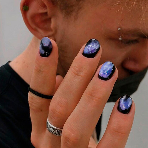 Men's manicurei (With design)