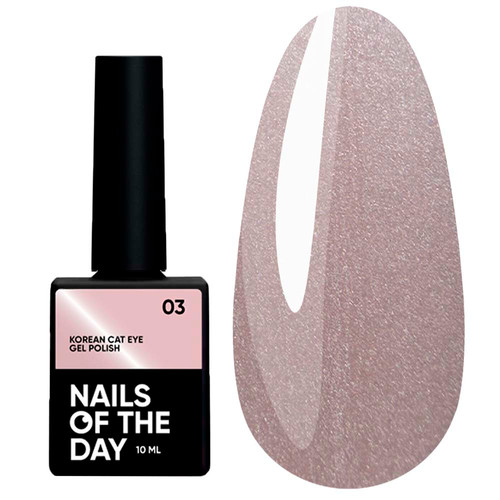 Lakier hybrydowy NAILSOFTHEDAY Korean cat eye 03, 10 ml - Фото №1