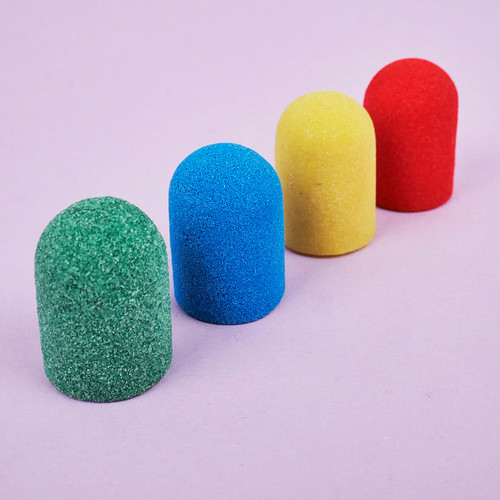 Pedicure cap TUFI profi PREMIUM red 120 grit 16 mm (0243470) - Фото №3