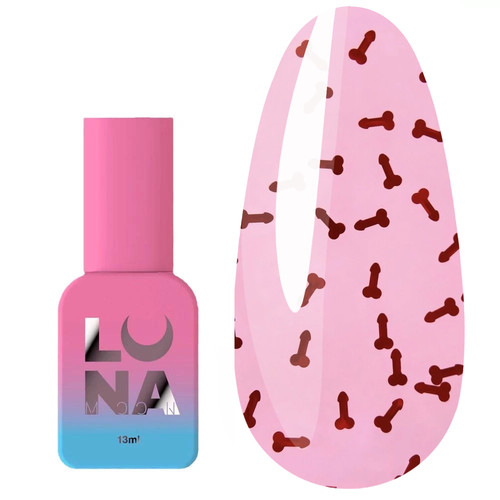 Top hybrydowy LUNA Secret №02 bez warstwy klejącej przezroczysty, czerwony 13 ml (300-3350)