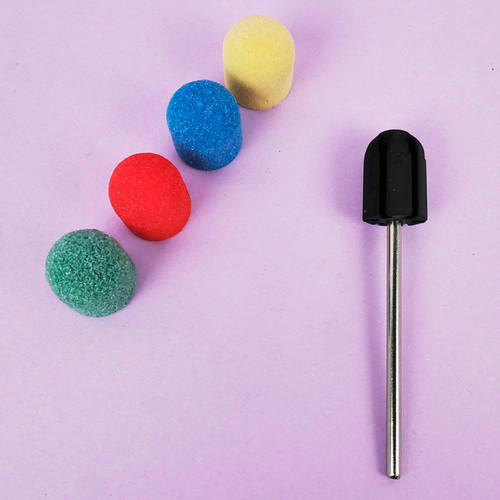 Pedicure cap TUFI profi PREMIUM blue 160 grit 10 mm (0243471) - Фото №4