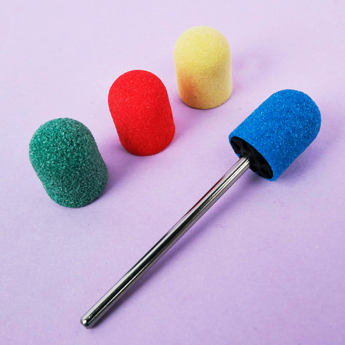 Pedicure cap TUFI profi PREMIUM red 120 grit 10 mm (0243468) - Фото №5