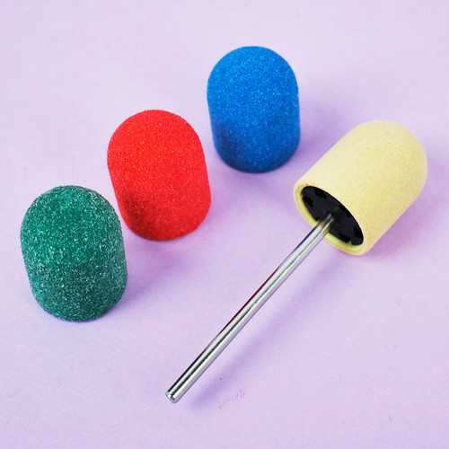 Pedicure cap TUFI profi PREMIUM green 80 grit 13 mm (0243478) - Фото №4